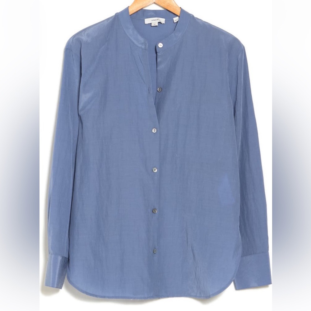 Vince Relaxed Band collar Blouse Vince